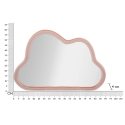 Väggspegel i molnform med ram i sammet 90x60 cm Cloud Bestånd