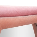 Modernt hexagonalt väggspegel med rosa sammetsram Tony Rabatter