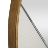 Rund väggspegel 80 cm med guldram Tolosa Rabatter