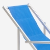 Däckstol solstol hav strand armstöd hopfällbar aluminium Riccione Gold Lux