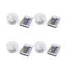 Set med 4 LED-spotlights vattentäta med fjärrkontroll Ø6,9x2,8 cm Virel Kampanj
