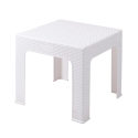 Låg trädgårdsbord 43x43 cm i plast med rottingeffekt Zhorek Katalog