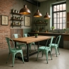 stolar industriell design metall vintage shabby chic stil steel old Rea