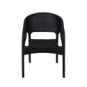 Utomhusstol med armstöd i polypropen, rattan-look Zanzibar Bestånd