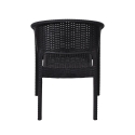 Utomhusstol med armstöd i polypropen, rattan-look Zanzibar Modell