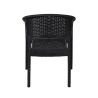 Utomhusstol med armstöd i polypropen, rattan-look Zanzibar Modell