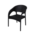 Utomhusstol med armstöd i polypropen, rattan-look Zanzibar Egenskaper