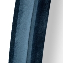 Väggspegel i blå sammet, formad, 160x40x4cm Chanel Rabatter