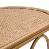 Metallkonsol i boho chic-stil med rottingtopp Samui Val