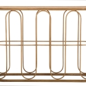 Metallkonsol i boho chic-stil med rottingtopp Samui Rabatter