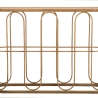 Metallkonsol i boho chic-stil med rottingtopp Samui Rabatter