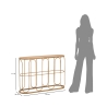 Metallkonsol i boho chic-stil med rottingtopp Samui Egenskaper