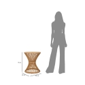 Runt soffbord i rotting 56x48x48 cm boho chic-stil Teyra Katalog