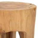 Handgjord pall i teak, etnisk stil Stold Rabatter