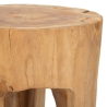Handgjord pall i teak, etnisk stil Stold Rabatter