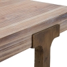 Industriellt stilbord i trä och metall, fyrkantigt 80x80 cm, modell Ankara Katalog