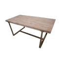 Matbord trä och metall 90x180 cm industristil Ankara Katalog