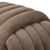 Puff med flätad design, klädd i sammet, modern stil Softy 