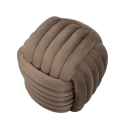 Puff med flätad design, klädd i sammet, modern stil Softy 