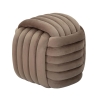 Puff med flätad design, klädd i sammet, modern stil Softy 