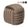 Puff med flätad design, klädd i sammet, modern stil Softy Rabatter