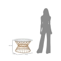 Rund soffbord i rotting och glas 75x44,5 cm Panama Circle Katalog