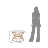 Rund soffbord i rotting och glas 75x44,5 cm Panama Circle Katalog