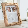 Rektangulär fotoram i trä 26x32cm Nature Försäljning