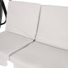 Trädgårdsgunga 3-sits med solskyddstak 230x120x165 cm grå Deluxe Rabatter