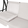 Trädgårdsgunga 3-sits med solskyddstak 230x120x165 cm grå Deluxe Katalog