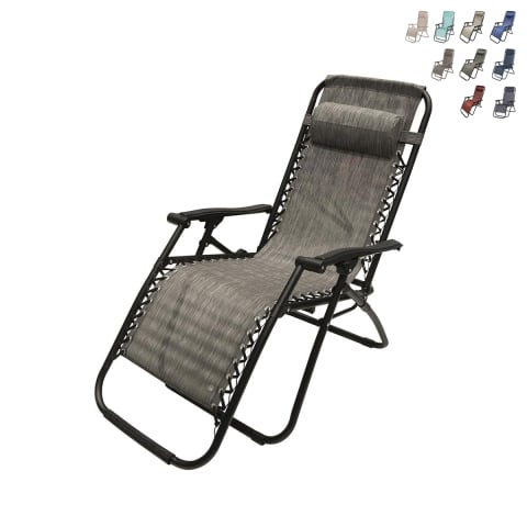 Reclinerbar och hopfällbar solstol för trädgård och strand Rio Kampanj