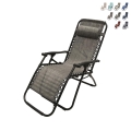 Reclinerbar och hopfällbar solstol för trädgård och strand Rio Kampanj