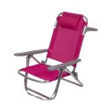 Strandstol Brasilien med kudde och armstöd i aluminium Bestånd
