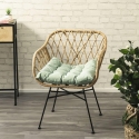 Cuscino sedia outdoor imbottito idrorepellente 50x45cm Omari Försäljning
