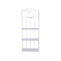 Scaffale 4 ripiani richiudibile in ferro 60,5x28xh.167cm bianco Ravun Erbjudande