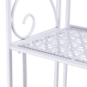 Scaffale 4 ripiani richiudibile in ferro 60,5x28xh.167cm bianco Ravun Rea