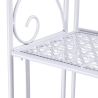 Scaffale 4 ripiani richiudibile in ferro 60,5x28xh.167cm bianco Ravun Rea