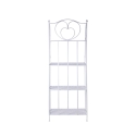 Scaffale 4 ripiani richiudibile in ferro 60,5x28xh.167cm bianco Ravun Katalog