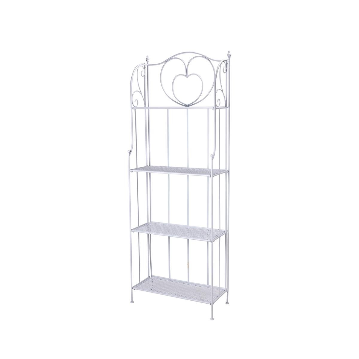 Scaffale 4 ripiani richiudibile in ferro 60,5x28xh.167cm bianco Ravun Kampanj Scaffale 4 ripiani richiudibile in ferro 60,5x28xh.167cm bianco Ravun Kampanj