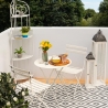 Angoliera 4 ripiani richiudibile in ferro 49x33xh.167cm bianco Alba Försäljning