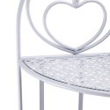 Angoliera 4 ripiani richiudibile in ferro 49x33xh.167cm bianco Alba Katalog