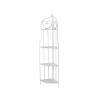 Angoliera 4 ripiani richiudibile in ferro 49x33xh.167cm bianco Alba Kampanj