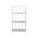 Scaffale 3 ripiani richiudibile in ferro 60,5x28xh.127cm bianco Karnel Erbjudande
