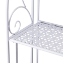 Scaffale 3 ripiani richiudibile in ferro 60,5x28xh.127cm bianco Karnel Bestånd