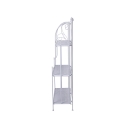 Scaffale 3 ripiani richiudibile in ferro 60,5x28xh.127cm bianco Karnel Rea