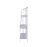 Scaffale 3 ripiani richiudibile in ferro 60,5x28xh.127cm bianco Karnel Rea