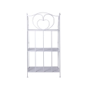 Scaffale 3 ripiani richiudibile in ferro 60,5x28xh.127cm bianco Karnel Rabatter
