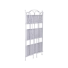 Vikbar hylla med 3 hyllplan i järn 60,5x28xH127 cm vit Karnel Katalog