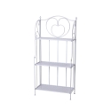 Scaffale 3 ripiani richiudibile in ferro 60,5x28xh.127cm bianco Karnel Kampanj