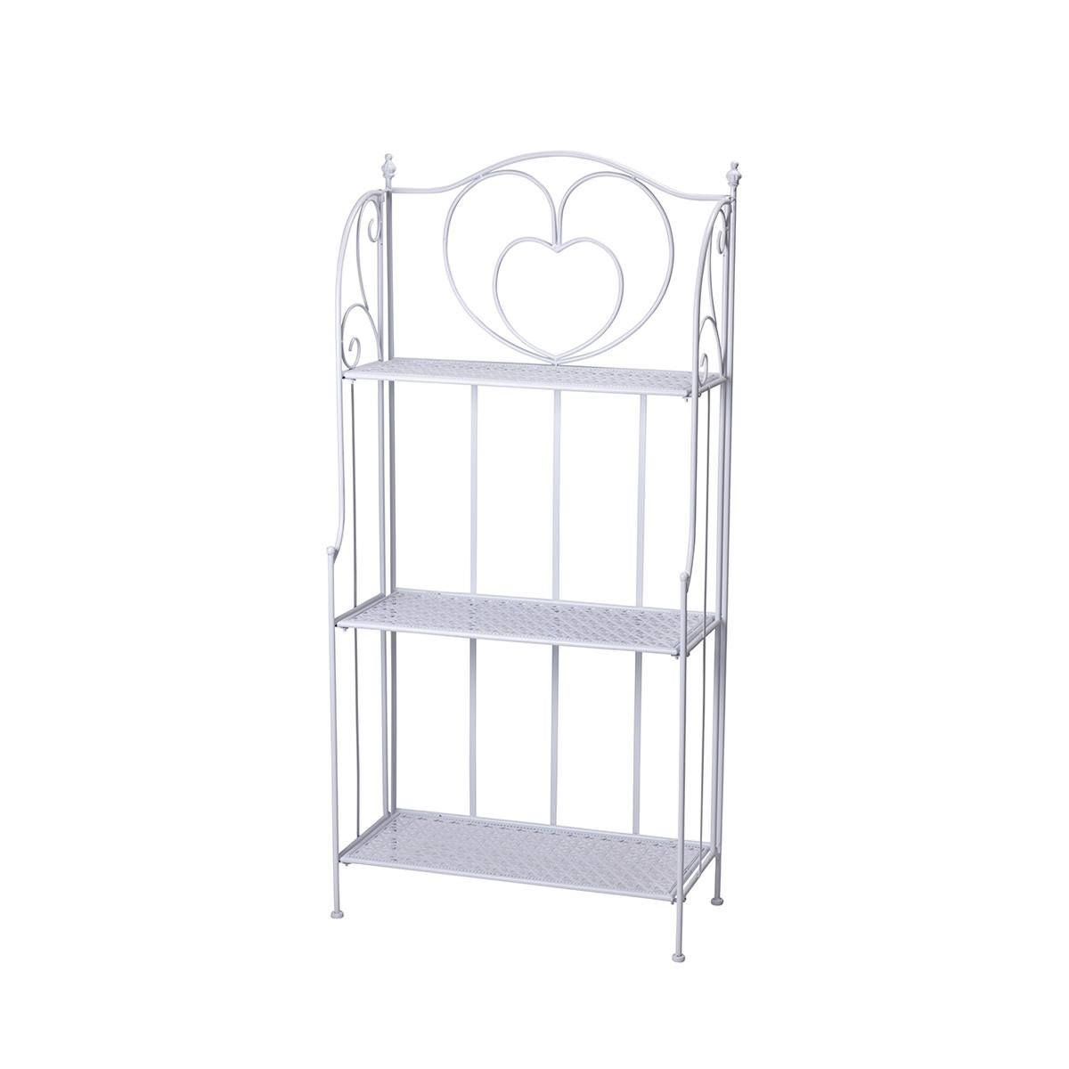 Scaffale 3 ripiani richiudibile in ferro 60,5x28xh.127cm bianco Karnel Kampanj Scaffale 3 ripiani richiudibile in ferro 60,5x28xh.127cm bianco Karnel Kampanj